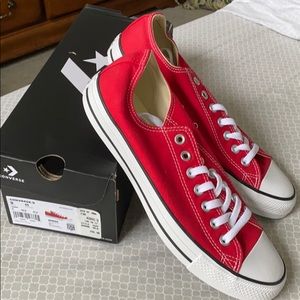 Red Converse Tennis Shoes